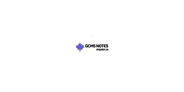 GCMS Notes Request