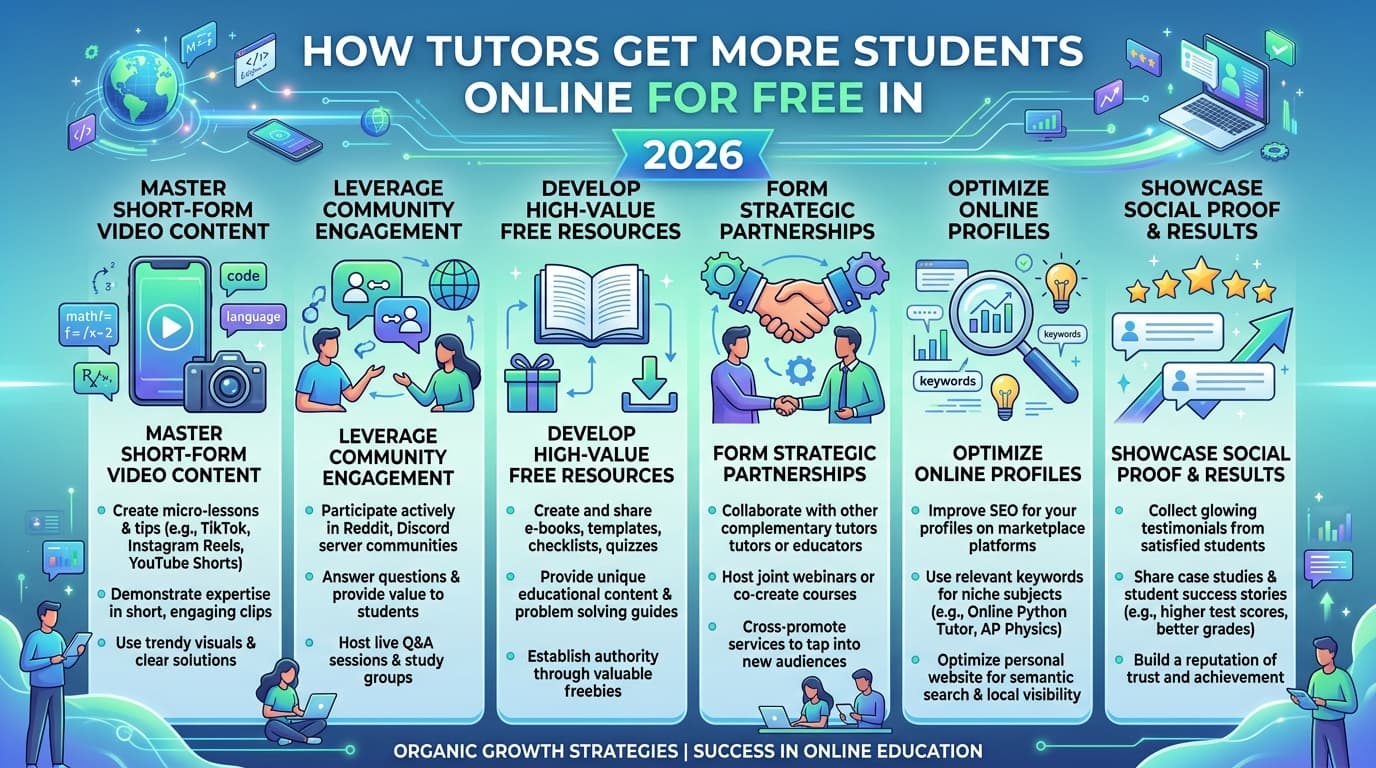 How Tutors Get More Students Online for Free in 2026