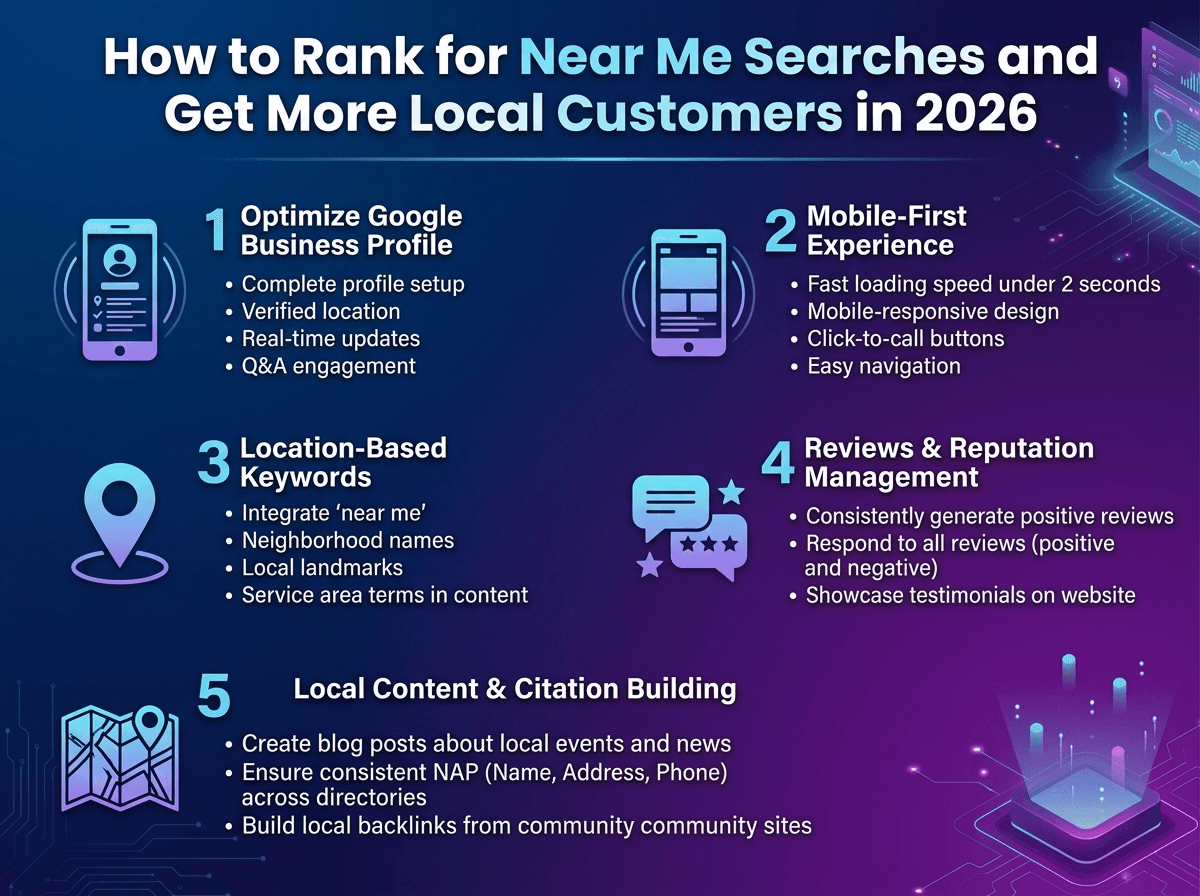 How to Rank for "Near Me" Searches and Get More Local Customers in 2026