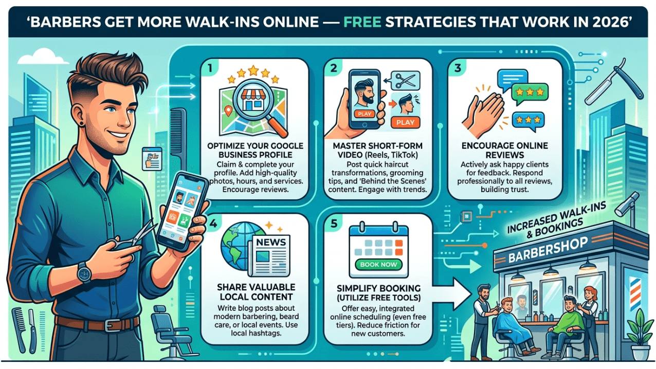 Why Barbers Get More Walk-Ins Through Online Search