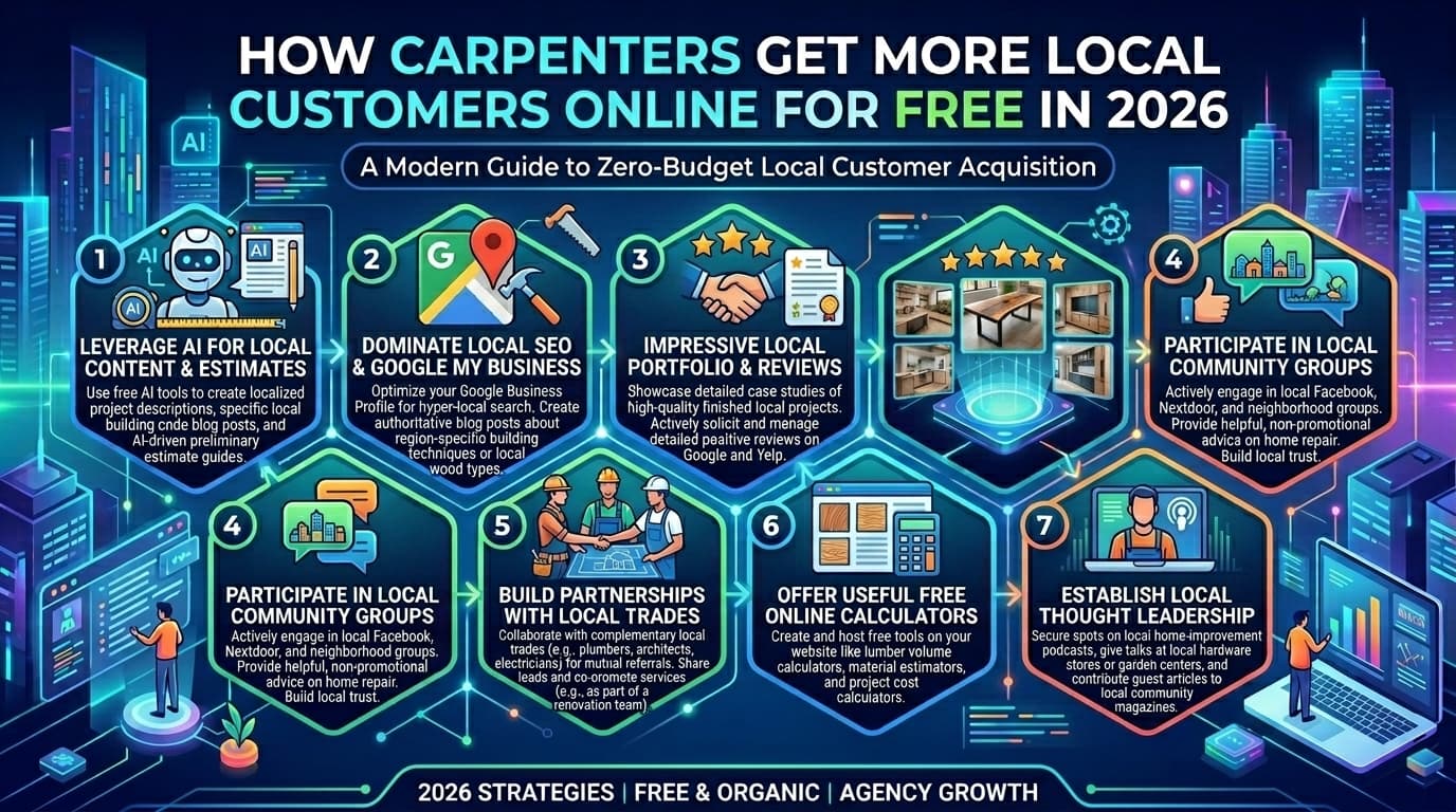 How Carpenters Get More Local Customers Online for Free in 2026
