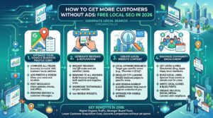 how to get more customers without ads free local seo 2026