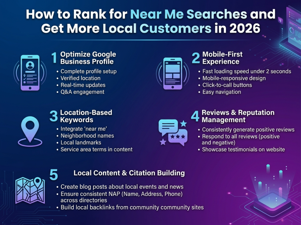 how to rank for near me searches local business