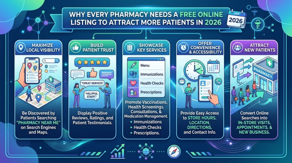 Why Every Pharmacy Needs a Free Online Listing to Attract More Patients in 2026