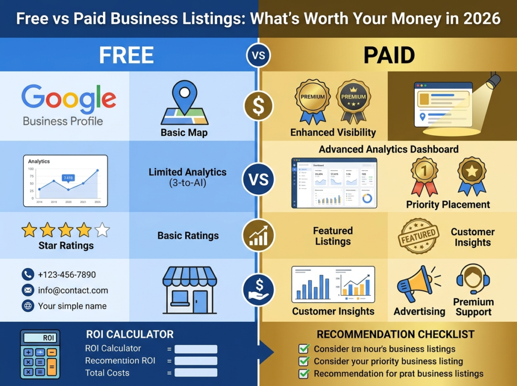 Free vs Paid Business Listings What’s Actually Worth Your Money in 2026
