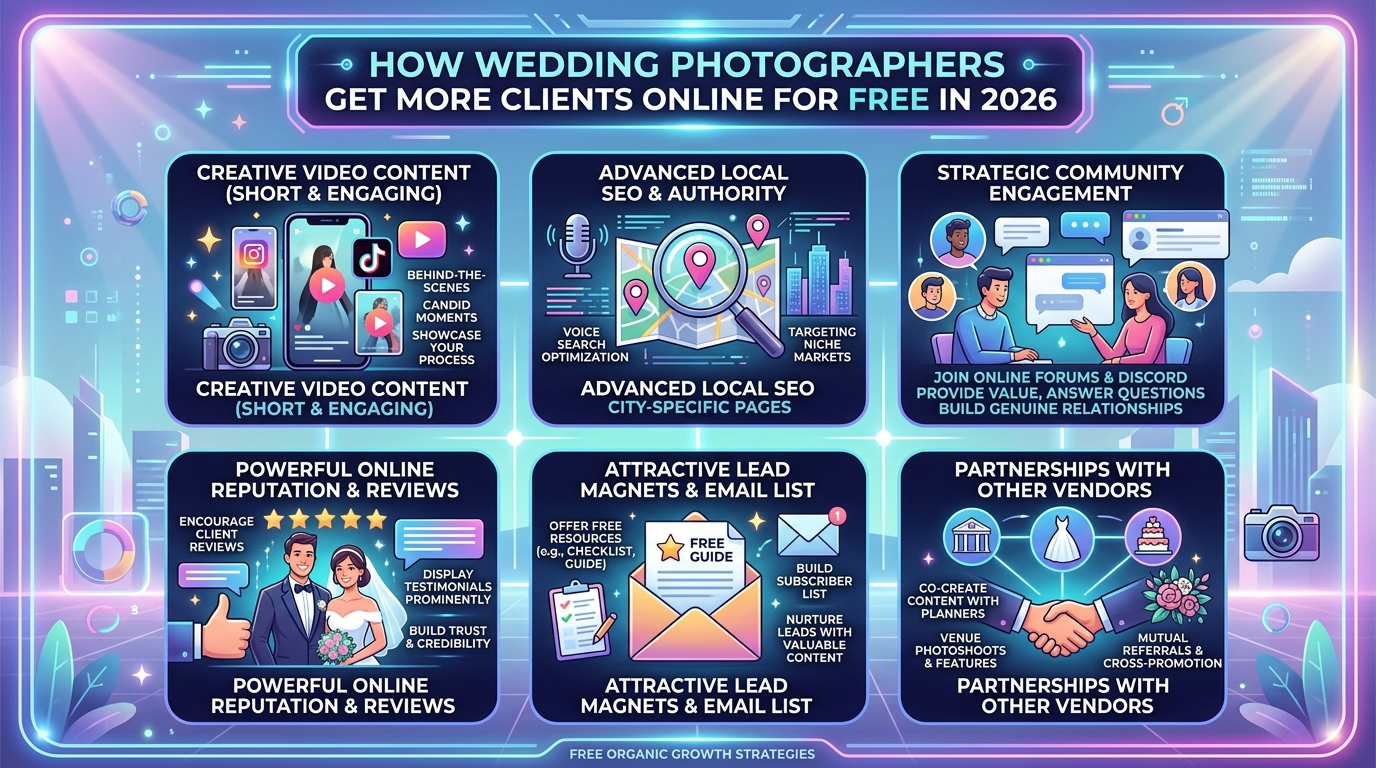 ow wedding photographers get more clients online free 2026