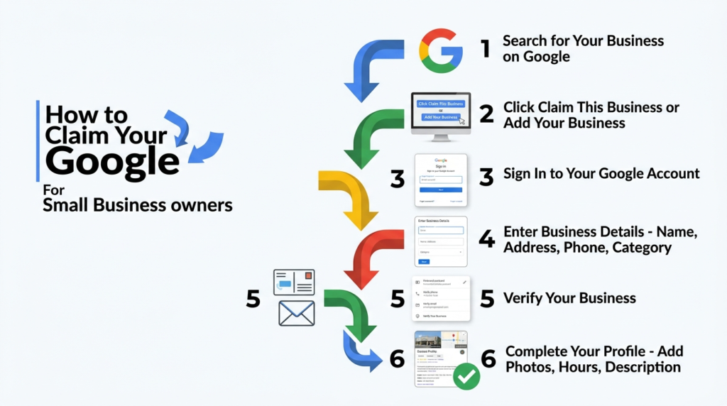 how to claim google business profile step by step