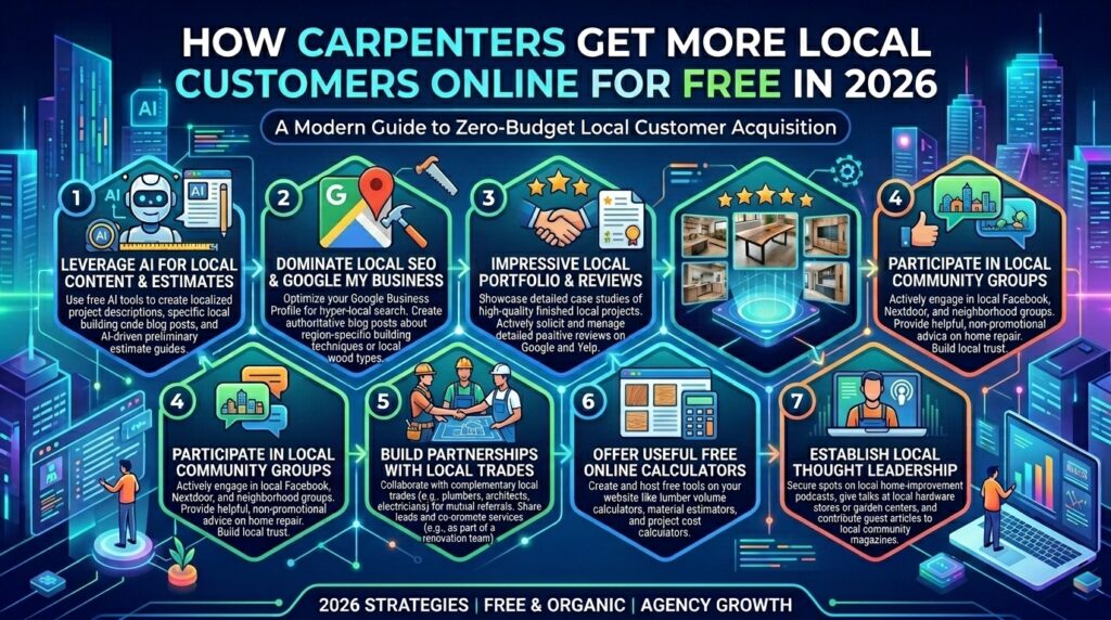 How Carpenters Get More Local Customers Online for Free in 2026