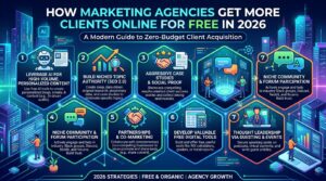 How Marketing Agencies Get More Clients Online for Free in 2026