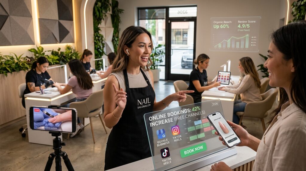 How Nail Salons Get More Bookings Online for Free in 2026