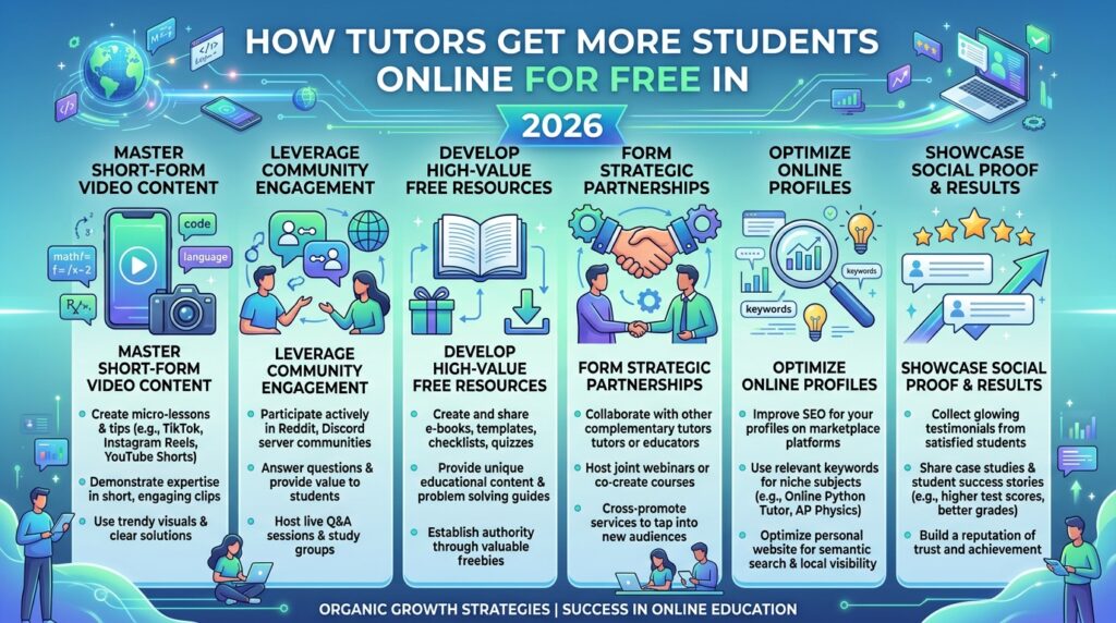 How Tutors Get More Students Online for Free in 2026