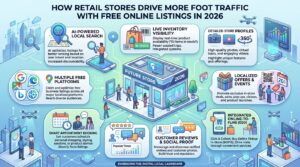 How Retail Stores Drive More Foot Traffic With Free Online Listings in 2026