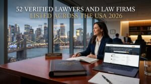 52 Verified Lawyers and Law Firms Listed Across the USA 2026